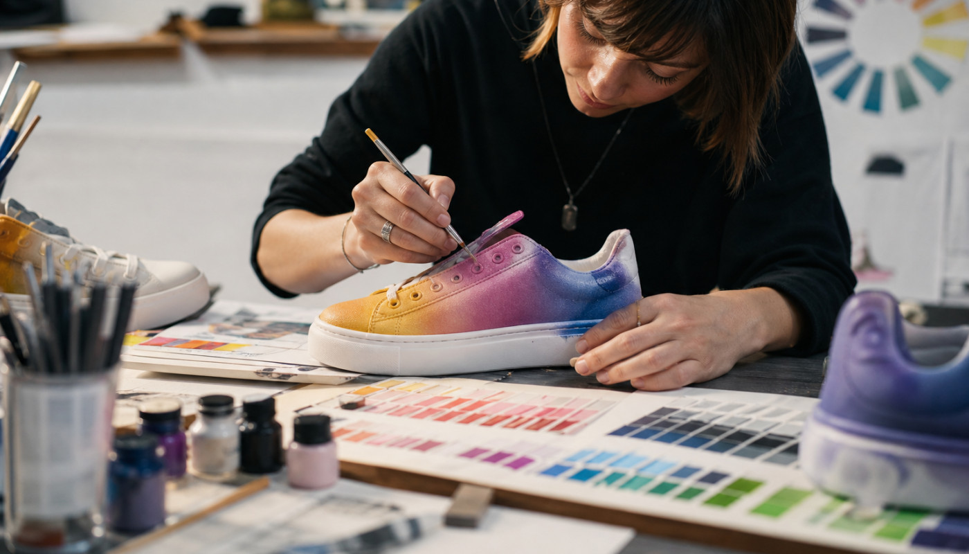 Colorimétrie et créativité : la science au service de la chaussure unique